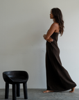 YVONNE - CHOCOLATE Knit Maxi