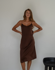 CAMILLE - BURGUNDY Mulberry Silk Slip