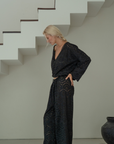 LUNA - BLACK Broderie Blouse