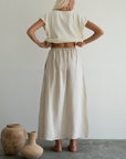 RAE - NATURAL Linen Skirt