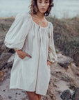 SOLLIE - Organic Pinstripe Romper