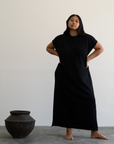 IONE - BLACK Knit Sack Dress