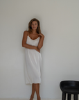 CAMILLE - WHITE Mulberry Silk Slip