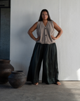 CLIVE - BLACK SILK Voluminous Pant