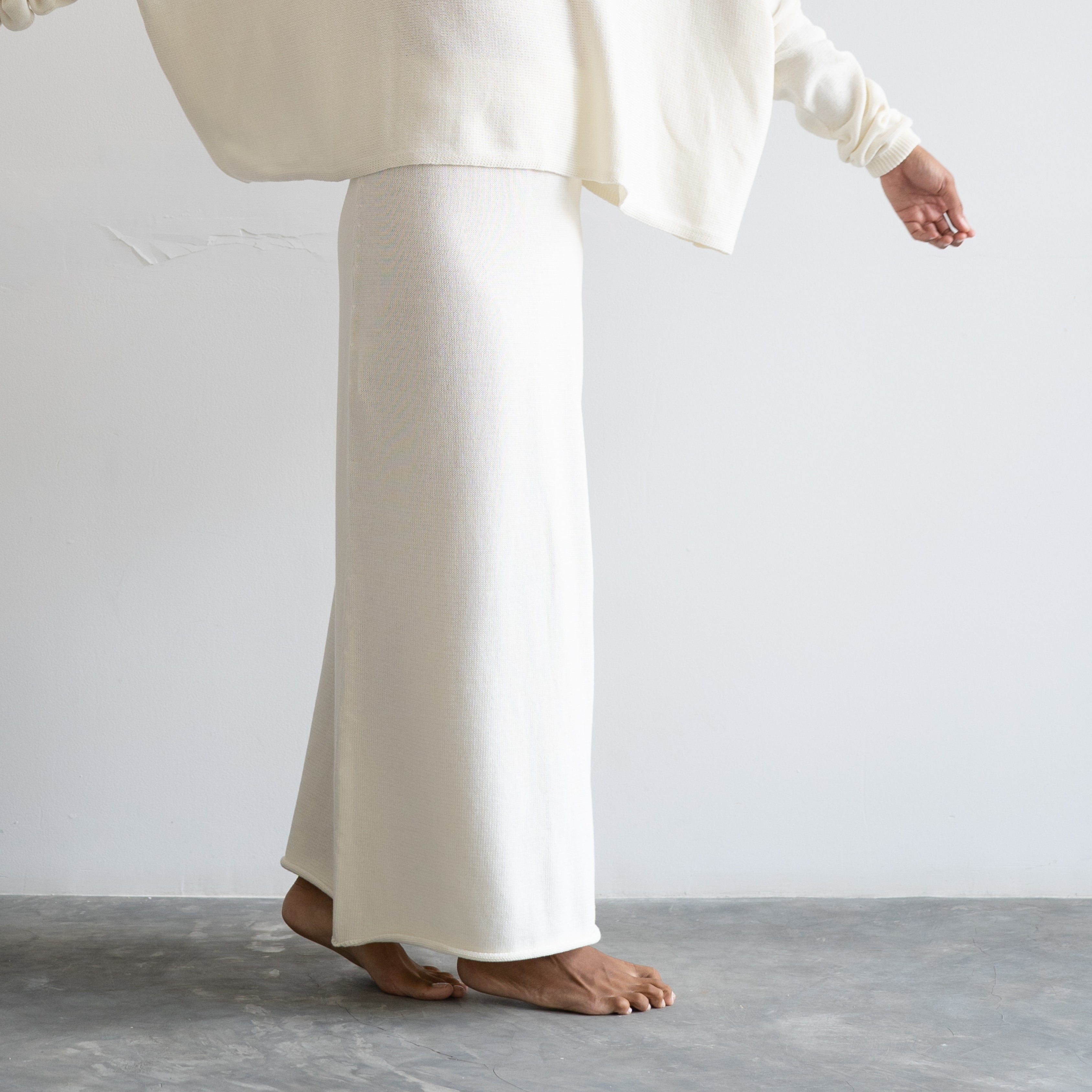 TILDA - CREAM Knit Skirt
