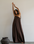 ZULU - Burgundy Mulberry Silk Gown