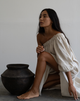 ODETTE - NATURAL Linen Gown