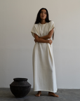 IONE - CREAM Knit Sack Dress