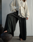 CLIVE - BLACK SILK Voluminous Pant
