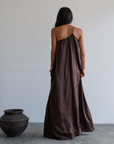 ZULU - Burgundy Mulberry Silk Gown