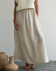 RAE - NATURAL Linen Skirt