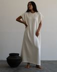 IONE - CREAM Knit Sack Dress