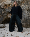 CLIVE - BLACK SILK Voluminous Pant