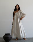 ODETTE - NATURAL Linen Gown