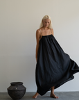 PIA - BLACK Linen Dress