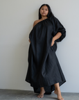 ODETTE - Black Linen Gown