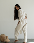 AD - NATURAL Linen Jumpsuit