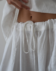 EZRA - White Linen Pant