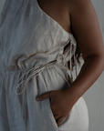 ATHENA - NATURAL Linen Jumpsuit