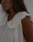 ANNE - WHITE Linen Blouse