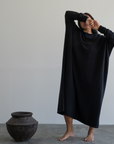 VADA - BLACK Volume Knit Dress