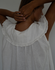 ANNE - WHITE Linen Blouse