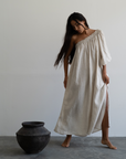 ODETTE - NATURAL Linen Gown