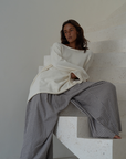 ANGEL SWEATER - CREAM Open-Back Knit