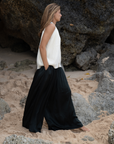 CLIVE - BLACK SILK Voluminous Pant