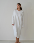 JANE - WHITE Jersey Dress