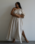 ODETTE - NATURAL Linen Gown