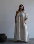 ODETTE - NATURAL Linen Gown