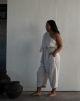 ATHENA - NATURAL Linen Jumpsuit