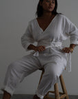 AD - WHITE Linen Jumpsuit