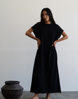 IONE - BLACK Knit Sack Dress