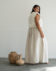RAE - NATURAL Linen Skirt