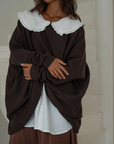 NIAMH - CHOCOLATE Oversized Knit Sweater