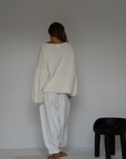 ADELINE - Cream Knit Sweater