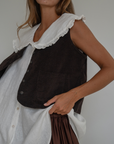 ANNE - WHITE Linen Blouse