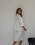 NINA - WHITE Silk Blouse