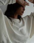 NIAS - CREAM Crop Sweater