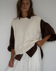EDITH - CREAM Knit Vest