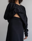 TILDA - BLACK Knit Skirt