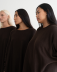 NIAMH - CHOCOLATE Oversized Knit Sweater
