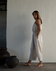 ATHENA - NATURAL Linen Jumpsuit