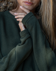 NIAS - OLIVE Crop Sweater