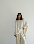 NIAMH - CREAM Oversized Knit Sweater