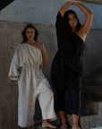 ATHENA - NATURAL Linen Jumpsuit