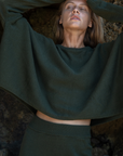 NIAS - OLIVE Crop Sweater