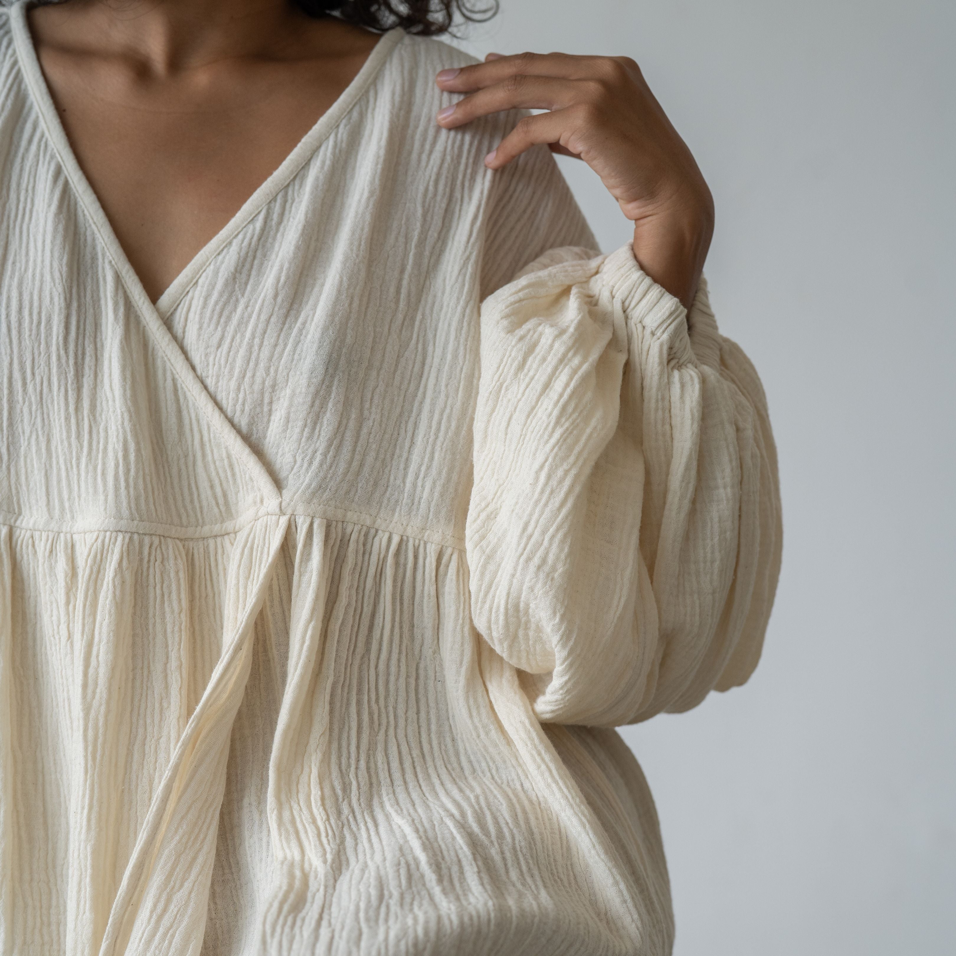 PALOMA- Oat Crinkle Dress